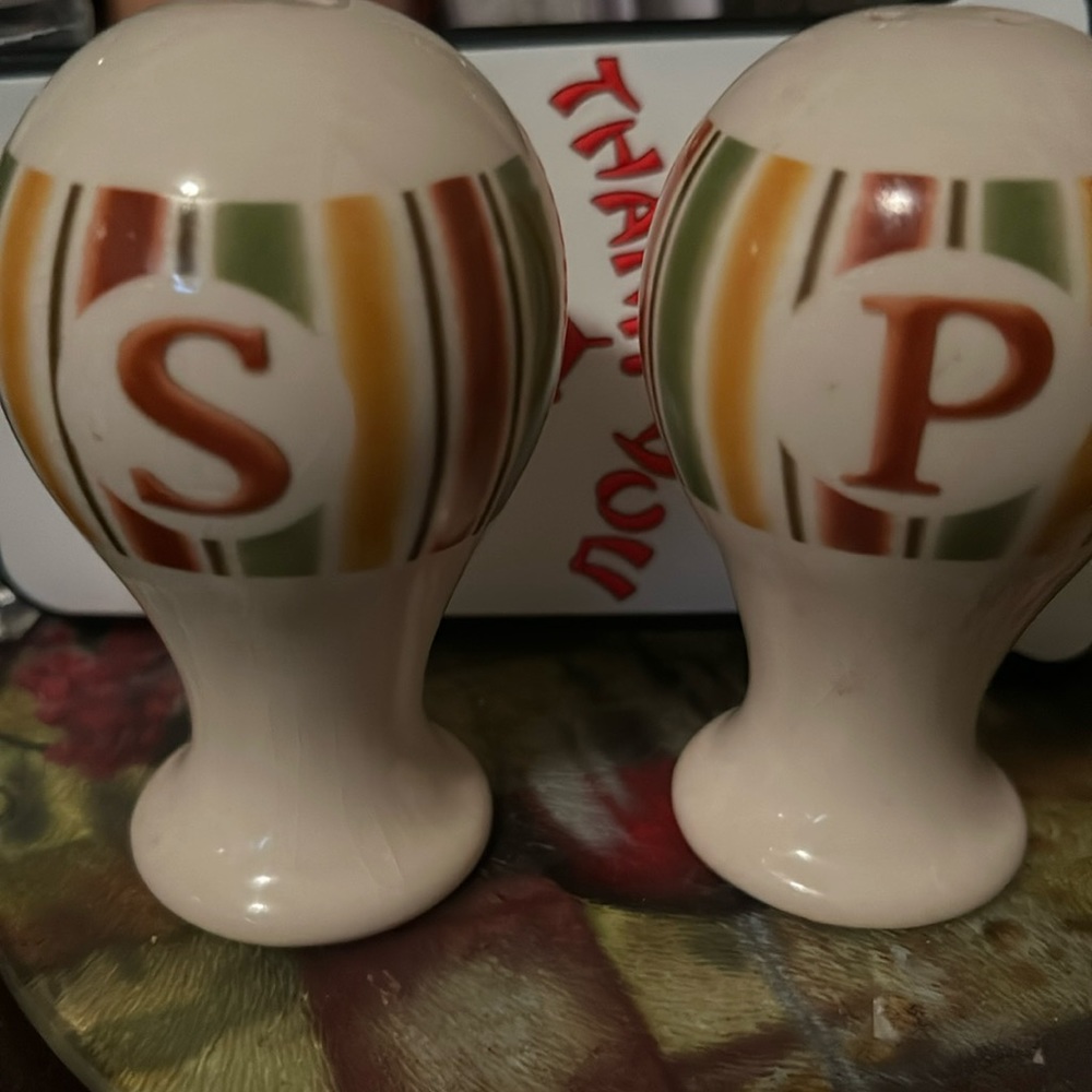 April Cornell Salt and Pepper Shakers.